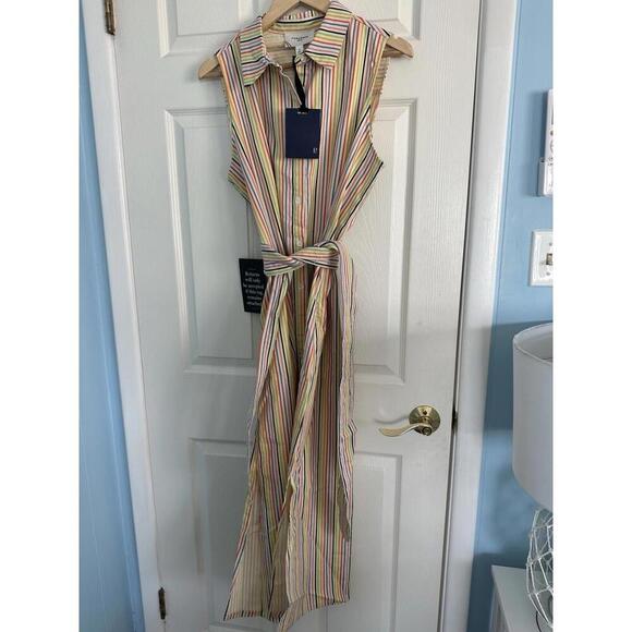 BORGO DE NOR Ninet Dress Geo Flower Pink $835 NWT UK 18 US 14 Tuckernuck - Picture 6 of 9